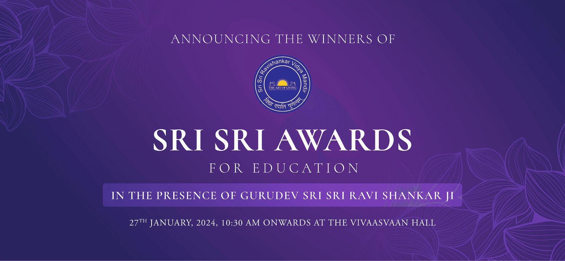 A Look Back: Highlighting Past Winners from the Sri Sri Awards 2024 